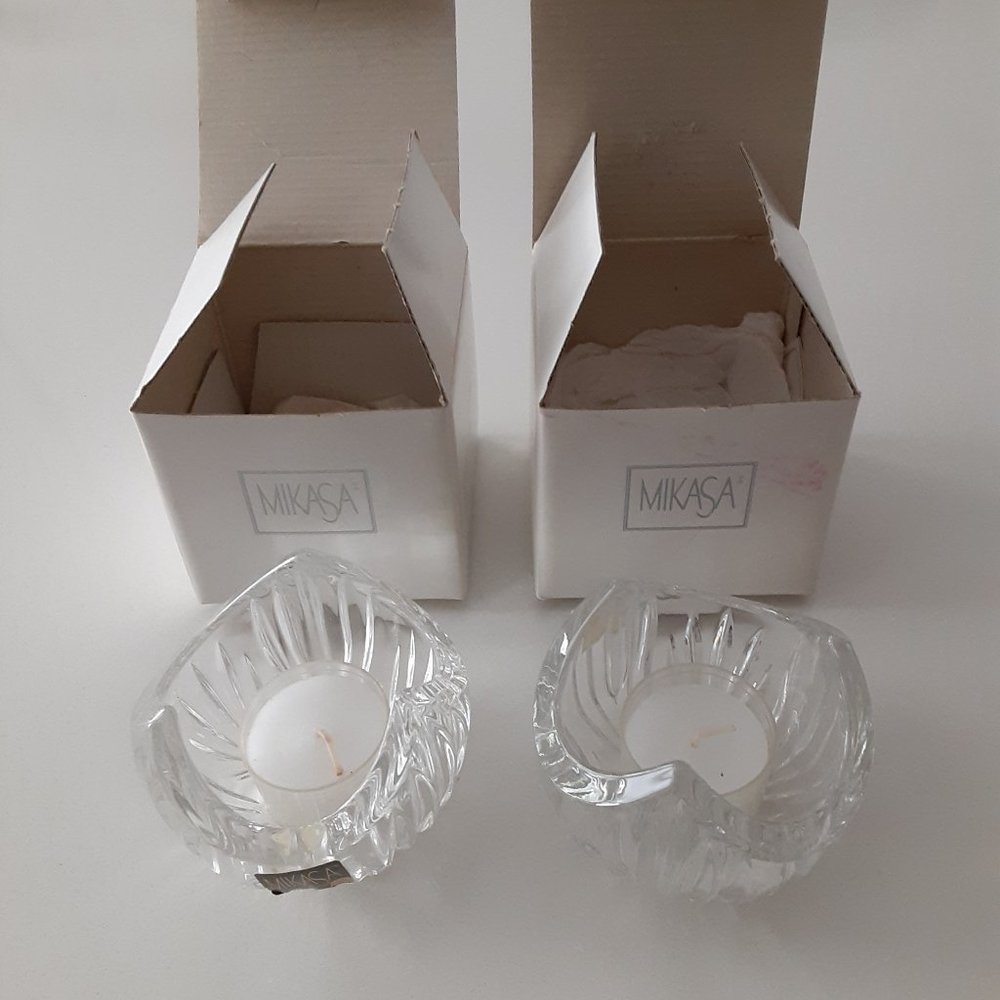 Mikasa Candle Holder set of 2 - New in box (NWOT) - Germany - 3"